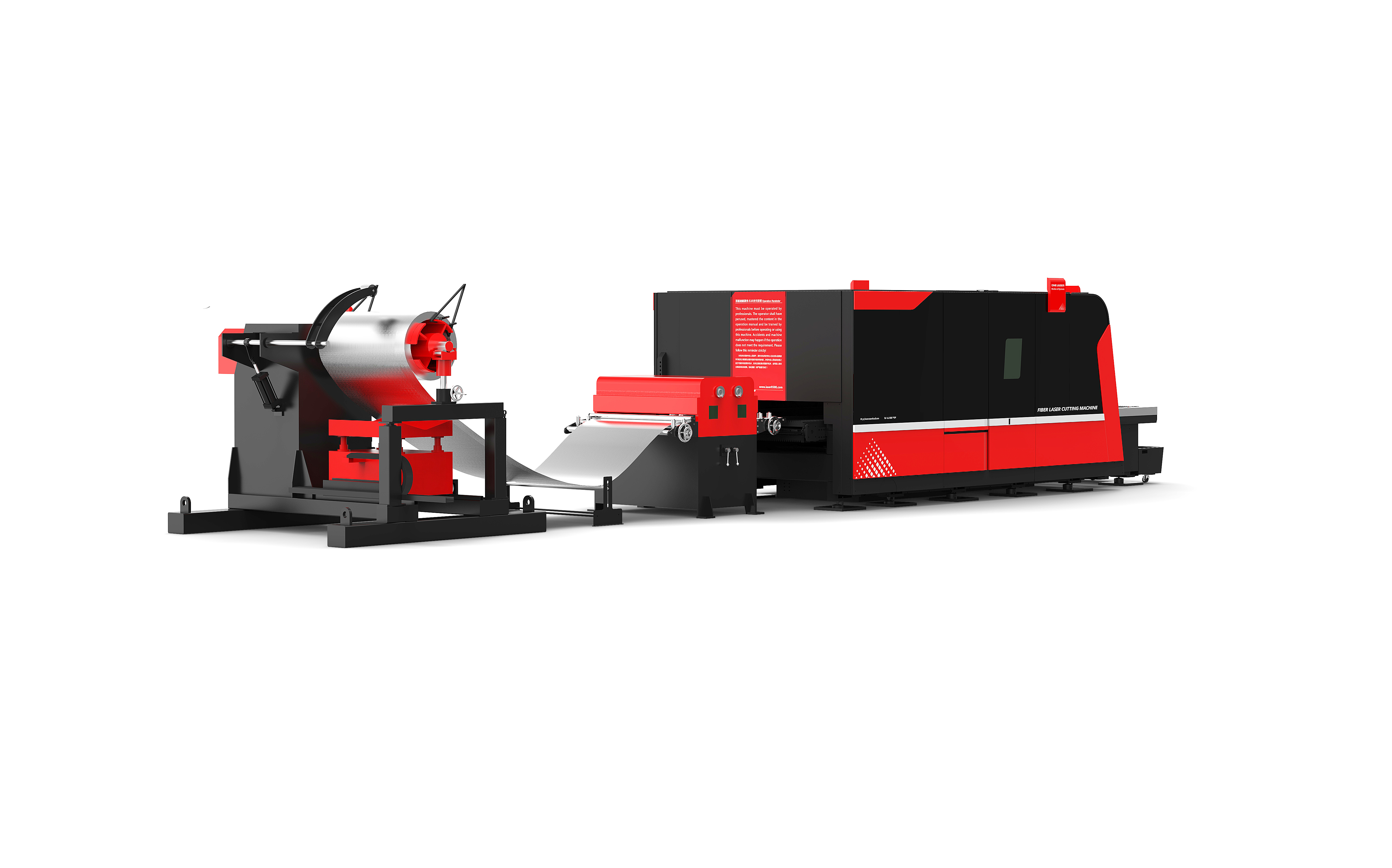 D-Roller fiber laser cutting machine collier and leveler system