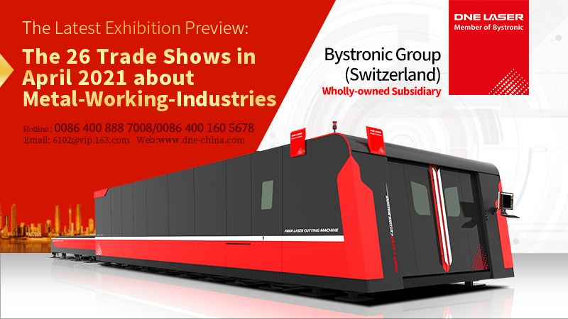 The 26 Trade Shows in April 2021 about Metal Working Industries